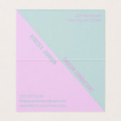 Modern Punchy Pastel Duotone - Visitekaartje (Binnenkant ongevouwen)