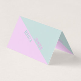 Modern Punchy Pastel Duotone - Visitekaartje
