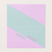 Modern Punchy Pastel Duotone - Visitekaartje (Buitenkant ongevouwen)