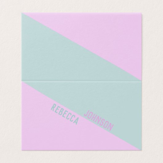 Modern Punchy Pastel Duotone - Visitekaartje (Buitenkant ongevouwen)