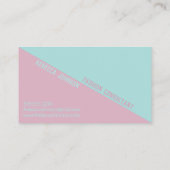 Modern Punchy Pastel Duotone - Visitekaartje (Achterkant)