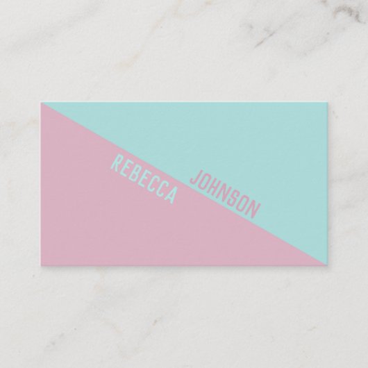 Modern Punchy Pastel Duotone - Visitekaartje (Voorkant)
