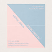 Modern Punchy Pastel Duotone - Visitekaartje (Binnenkant ongevouwen)