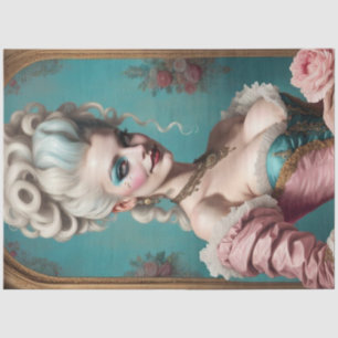 Modern Punk Marie Antoinette Decoupage Papier