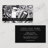 Modern Punk Rock Mohawk Angry Visitekaartje (Voorkant / Achterkant)