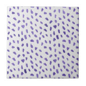 Modern Purple Dots Fun Spots Ceramic Tile Tegeltje (Voorkant)