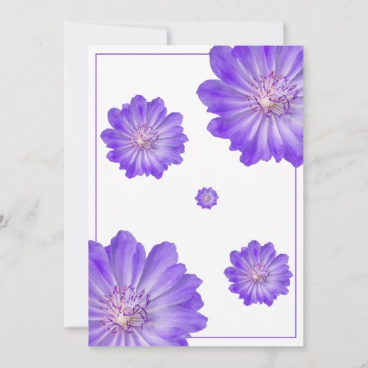 Modern Purple Floral Pharmacist Graduation Party Kaart (Achterkant)