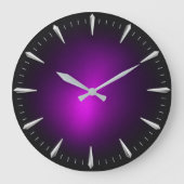 Modern Purple Minimalist Contemporary Grote Klok (Voorkant)