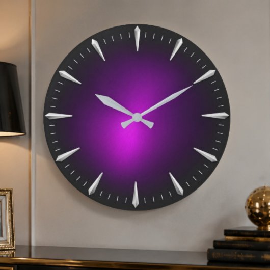 Modern Purple Minimalist Contemporary Grote Klok