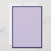Modern Purple Photo Frame Graduation Party Kaart (Achterkant)
