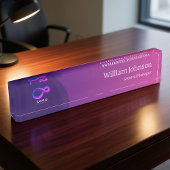 Modern Purple Technology Custom Logo  Naambordje