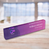 Modern Purple Technology Custom Logo  Naambordje