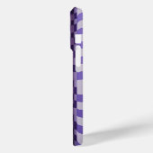 Modern Purple & White 3D Wave Phone Case - Elegant (Achterkant / Links)