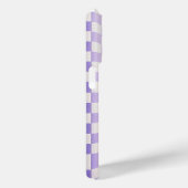Modern Purple & White 3D Wave Phone Case - Elegant (Achterkant / Rechts)