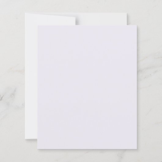 Modern PurpleStripes Budget Wedding Invite (Achterkant)