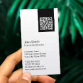 Modern QR code Commercial Director Visitekaartje