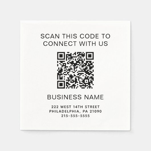 Modern QR Code Company Promotion Servet (Voorkant)