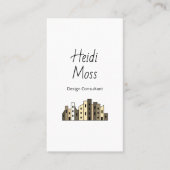 Modern QR code Contemporary Design Consultant  Visitekaartje (Voorkant)