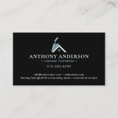 Modern QR Code Contractor/Construction Visitekaartje (Voorkant)