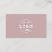 Modern QR Code Custom Logo Social Media Dusty Roos Visitekaartje (Achterkant)