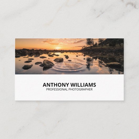 Modern QR Code Fotograaf Visitekaartje (Achterkant)