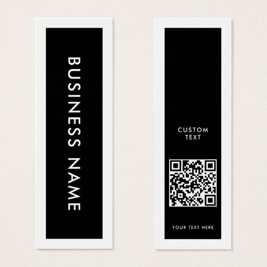 Modern QR Code Kledinglabel Hang Label Mini Visitekaartjes (Voorkant /achterkant)