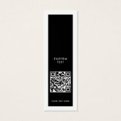 Modern QR Code Kledinglabel Hang Label Mini Visitekaartjes (Achterkant)