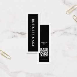 Modern QR Code Kledinglabel Hang Label Mini Visitekaartjes