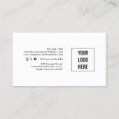 Modern QR Code Photo Logo-Visitekaartje Visitekaartje (Achterkant)