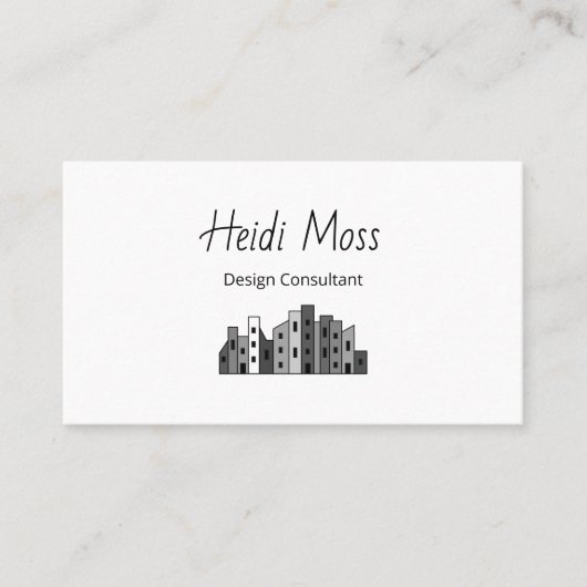 Modern QR code Urban Design Consultant  Visitekaartje (Voorkant)