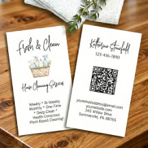 Modern QR Code Vertical House Cleaning Services
