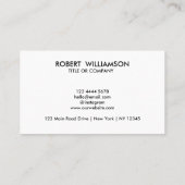 Modern QR Code Visitekaartje met aangepaste Logo (Achterkant)