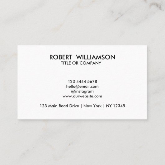 Modern QR Code Visitekaartje met aangepaste Logo (Achterkant)