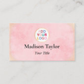 Modern QR Code Visitekaartje met Logo - Aangepast (Voorkant)