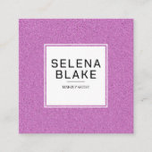 Modern QR-codeontwerp – elegant en minimalistisch Vierkante Visitekaartje (Voorkant)