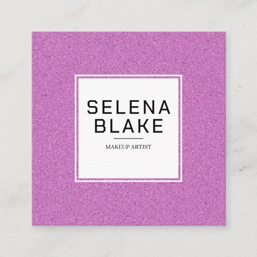 Modern QR-codeontwerp – elegant en minimalistisch Vierkante Visitekaartje (Voorkant)