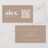 Modern QR-Logo Visitekaartje (Voorkant / Achterkant)