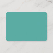 Modern QR Wedding RSVP Blauwgroen en wit Informatiekaartje (Achterkant)