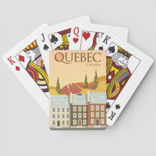 Modern Quebec Canada Revel Pokerkaarten