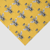 Modern Queen Bee Crown Yellow Tissuepapier (Detail)