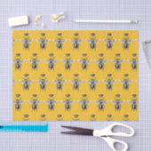 Modern Queen Bee Crown Yellow Tissuepapier (Craft)