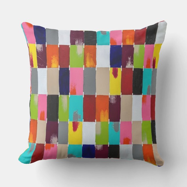 Modern Quilt 20 x 20 Outdoor Sierkussen (Voorkant)