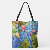 modern quiltpatroon tote bag (Achterkant)