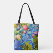 modern quiltpatroon tote bag (Achterkant)