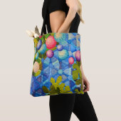modern quiltpatroon tote bag (Dichtbij)