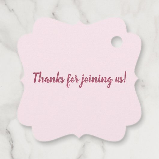 Modern Quinceañera Glitter Gown Bedankjes Labels (Achterkant)