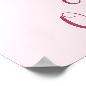 Modern Quinceañera Glitter Gown Welkom Poster (Hoek)