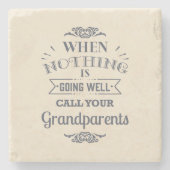 Modern Quote Keepsake Stenen Onderzetter (Voorkant)