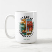 Modern Quote Kleurrijk Inspirerend Wandelen Koffiemok (Links)