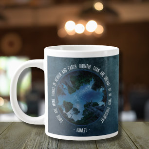 Modern Quote Night Sky contemplatieve inspiratie Grote Koffiekop